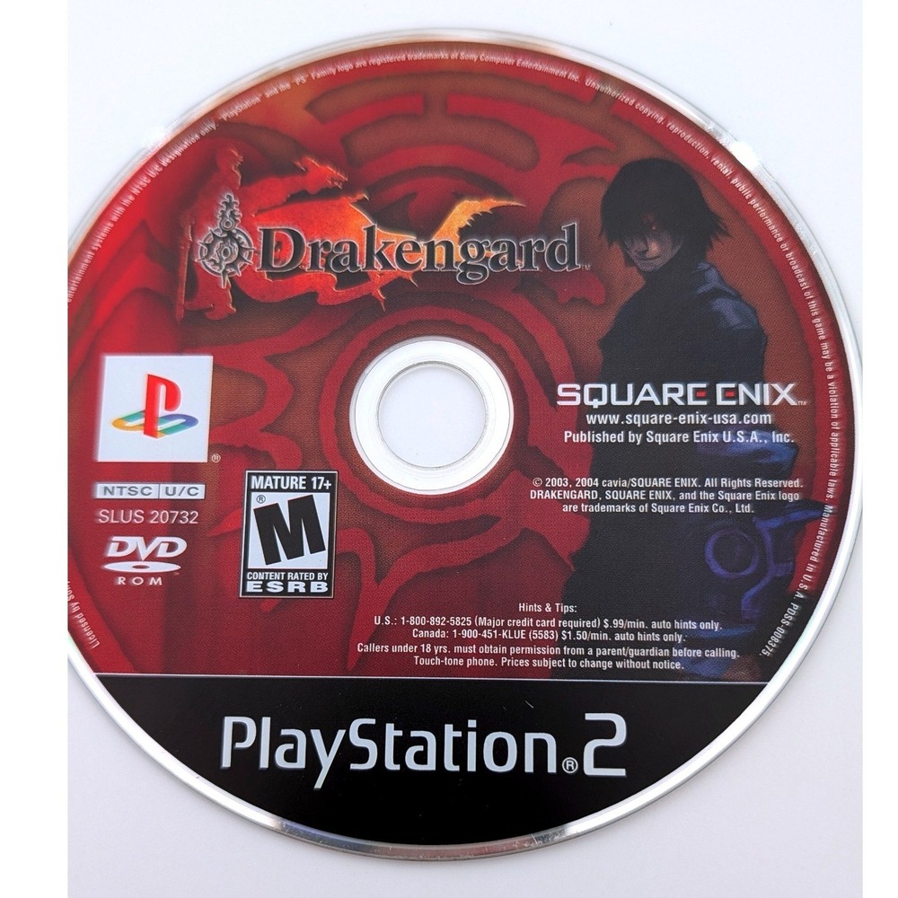 Drakengard Sony PlayStation 2 PS2 Square Enix SLUS 20732 Action RPG Disc Only